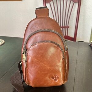 Patricia Nash Brown Leather Crossbody Bag